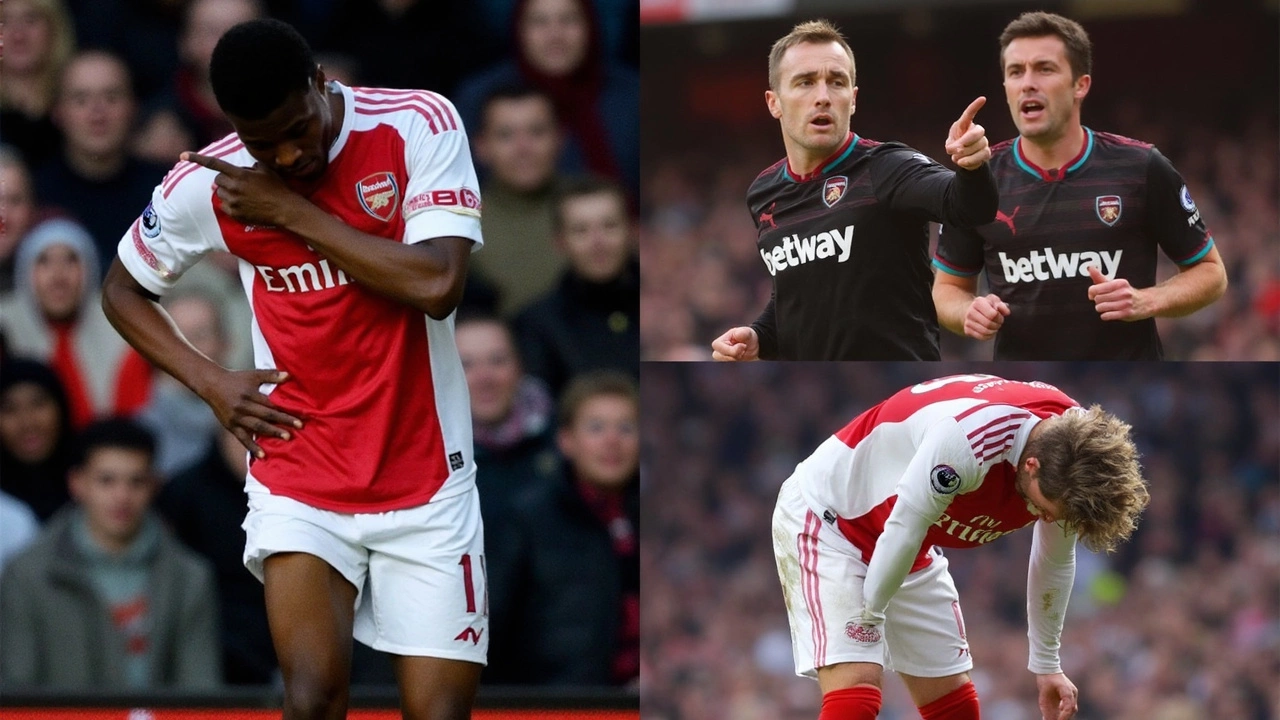 Arsenal's Premier League Hopes Dashed After West Ham Defeat and Red Card Controversy