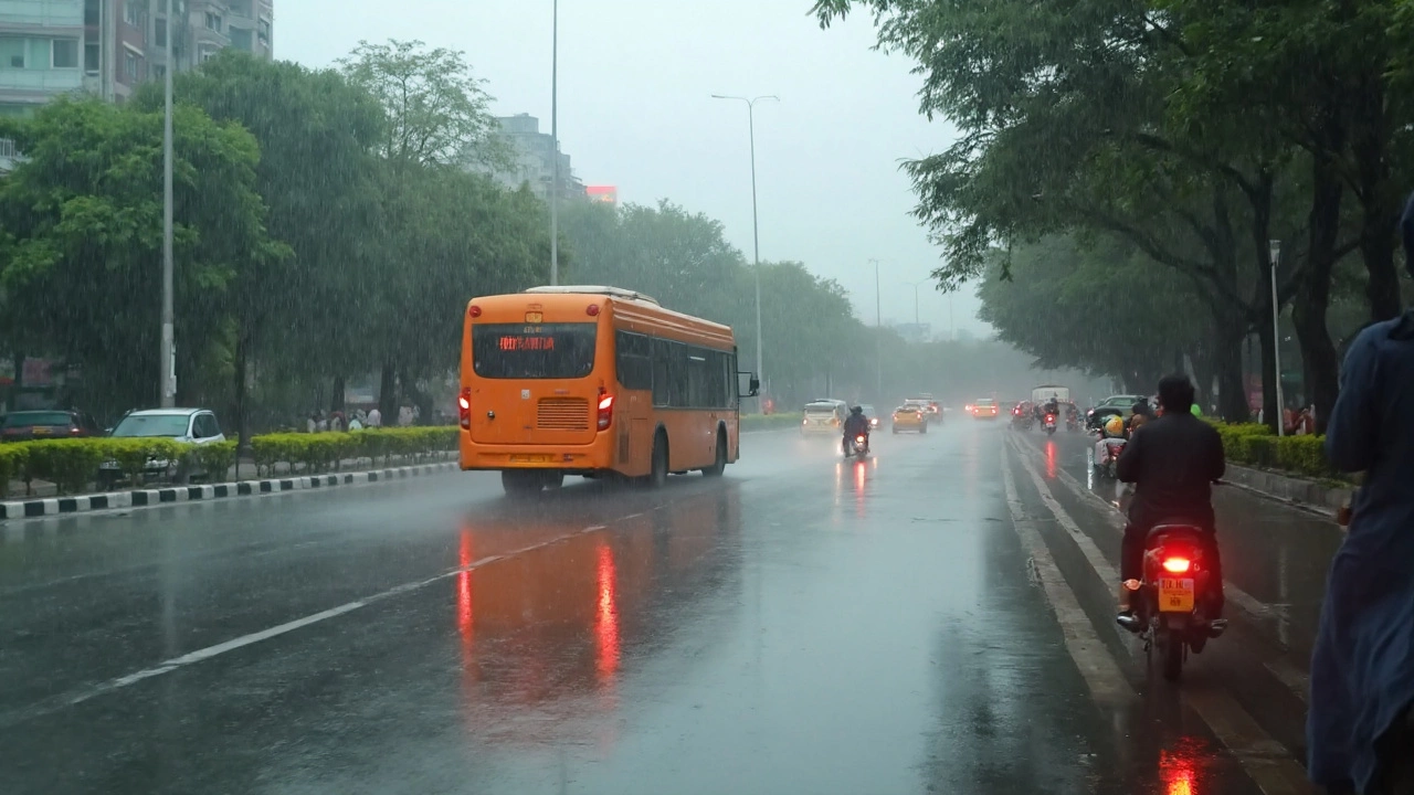 Delhi NCR Rain Brings Relief from Heat, Causes Waterlogging and Lively Political Debate
