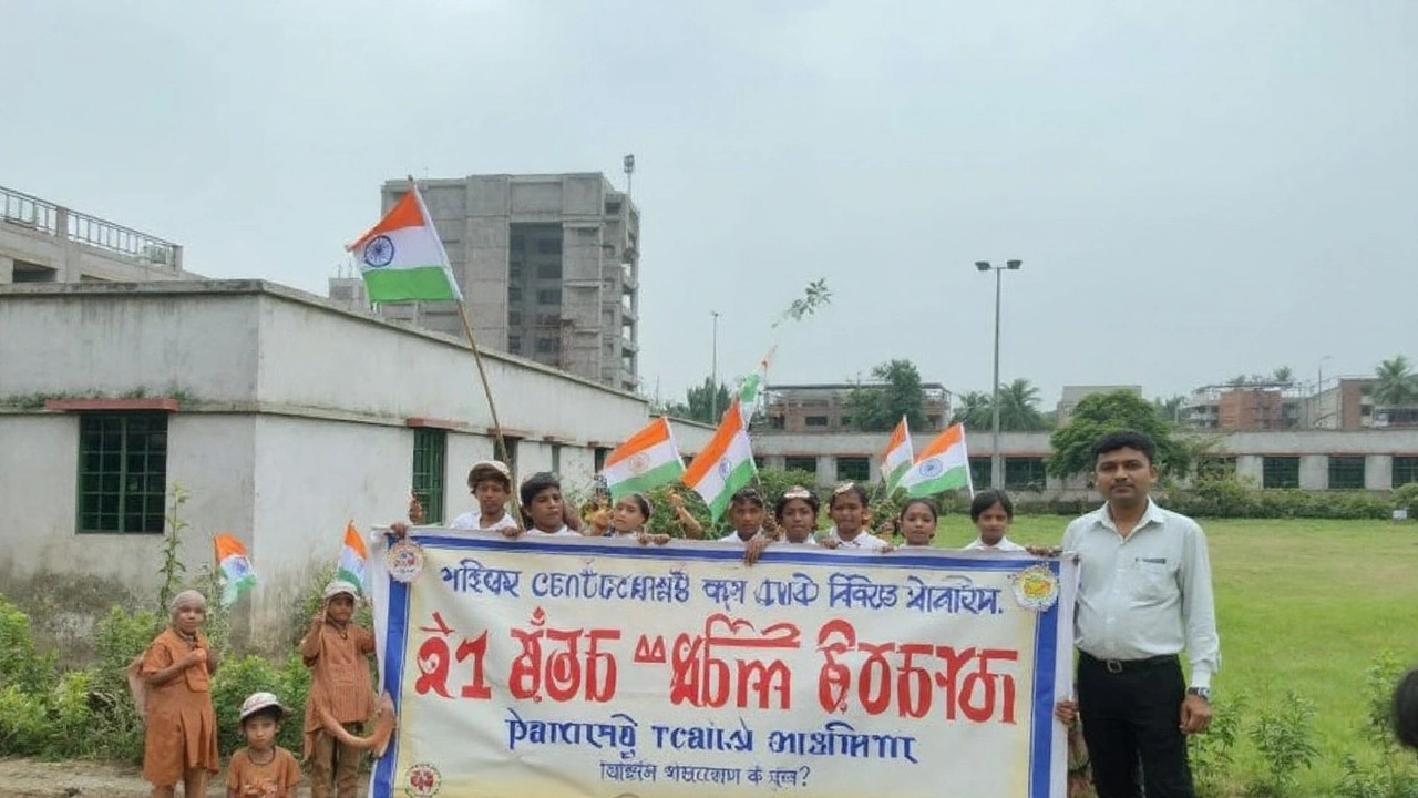Shahjahanpur's Streets Alive with Patriotic Fervor: Centenary of Kakori Train Action Draws Massive Procession